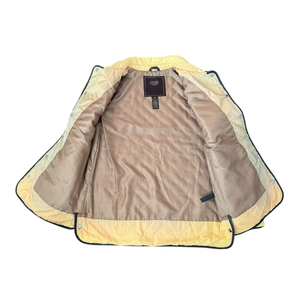 Coach Yellow Quilted Light Jacket - Picture 5 of 11